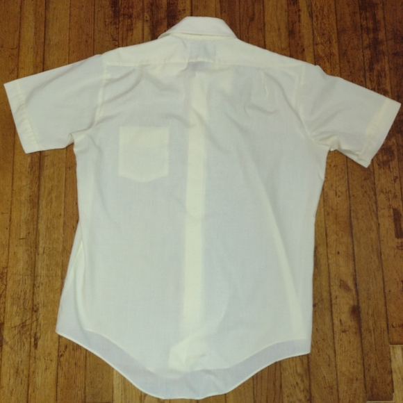 Vintage Men's Bud Berma Button Down Polyester Permanent Press Shirt Short Sleeve - Picture 10 of 10